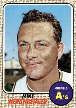 1968 Topps #18 Mike Hershberger Front