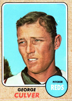 1968 Topps #319 George Culver Front