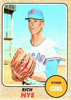 1968 Topps #339 Rich Nye Front