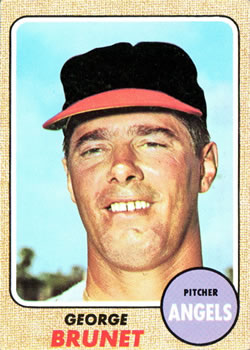 1968 Topps #347 George Brunet Front