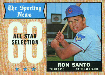 1968 Topps #366 Ron Santo Front