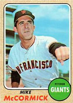 1968 Topps #400 Mike McCormick Front