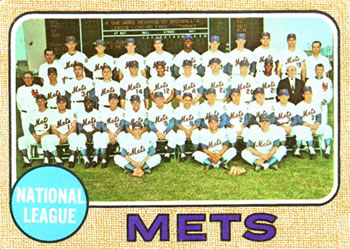1968 Topps #401 New York Mets Front