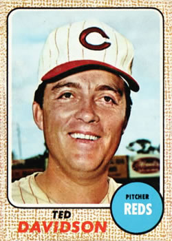 1968 Topps #48 Ted Davidson Front