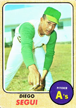 1968 Topps #517 Diego Segui Front
