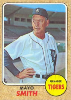 1968 Topps #544 Mayo Smith Front
