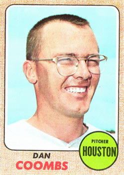 1968 Topps #547 Dan Coombs Front