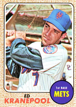 1968 Topps #92 Ed Kranepool Front