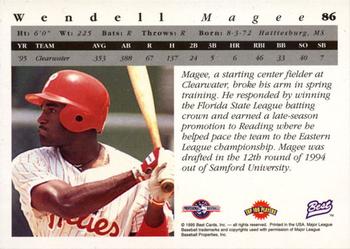 1995 Best #86 Wendell Magee Back