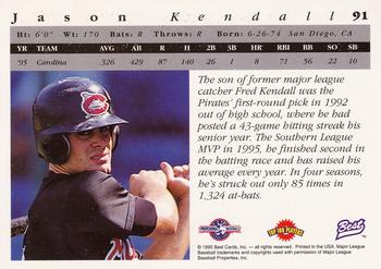1995 Best #91 Jason Kendall Back