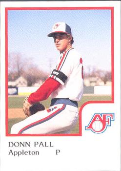 1986 ProCards Appleton Foxes #NNO Donn Pall Front