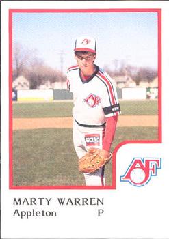 1986 ProCards Appleton Foxes #NNO Marty Warren Front