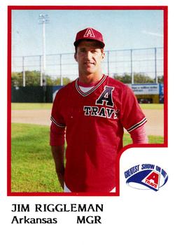 1986 ProCards Arkansas Travelers #19 Jim Riggleman Front