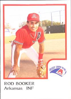 1986 ProCards Arkansas Travelers #2 Rod Booker Front