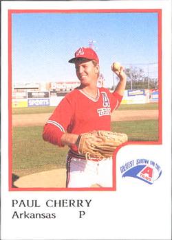 1986 ProCards Arkansas Travelers #4 Paul Cherry Front