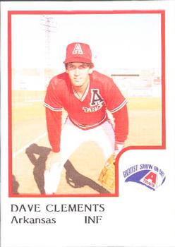 1986 ProCards Arkansas Travelers #5 Dave Clements Front