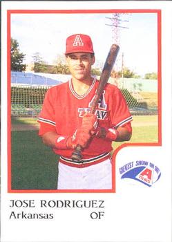 1986 ProCards Arkansas Travelers #21 Jose Rodriguez Front