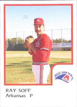 1986 ProCards Arkansas Travelers #23 Ray Soff Front