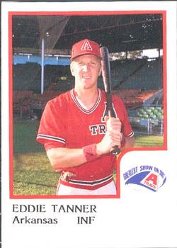 1986 ProCards Arkansas Travelers #24 Eddie Tanner Front
