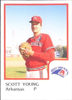 1986 ProCards Arkansas Travelers #26 Scott Young Front