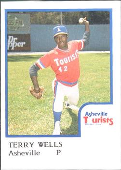 1986 ProCards Asheville Tourists #NNO Terry Wells Front