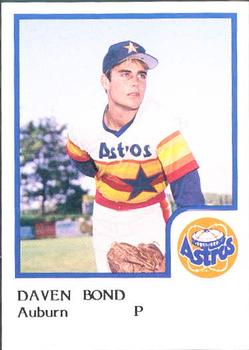 1986 ProCards Auburn Astros #4 Daven Bond Front