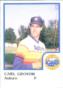 1986 ProCards Auburn Astros #11 Carl Grovom Front