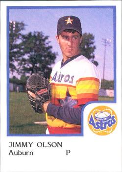 1986 ProCards Auburn Astros #18 Jimmy Olson Front