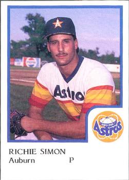 1986 ProCards Auburn Astros #23 Richie Simon Front