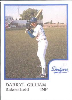 1986 ProCards Bakersfield Dodgers #NNO Darryl Gilliam Front