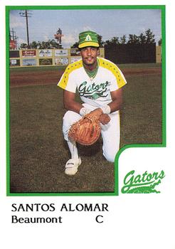 1986 ProCards Beaumont Golden Gators #NNO Santos Alomar Front