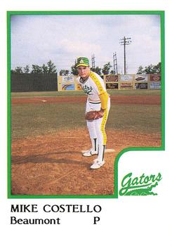 1986 ProCards Beaumont Golden Gators #NNO Mike Costello Front