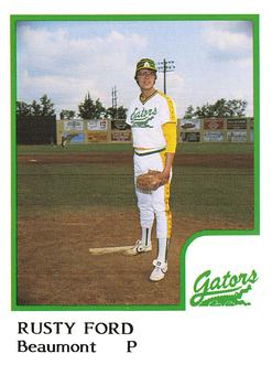 1986 ProCards Beaumont Golden Gators #NNO Rusty Ford Front