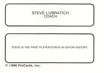 1986 ProCards Beaumont Golden Gators #NNO Steve Lubratich Back