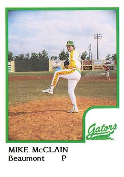 1986 ProCards Beaumont Golden Gators #NNO Mike McClain Front