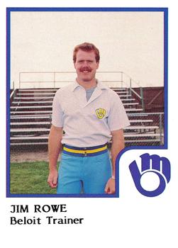 1986 ProCards Beloit Brewers #20 Jim Rowe Front