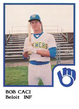 1986 ProCards Beloit Brewers #3 Bob Caci Front