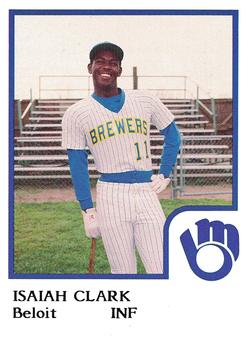 1986 ProCards Beloit Brewers #4 Isaiah Clark Front