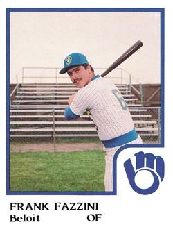 1986 ProCards Beloit Brewers #6 Frank Fazzini Front
