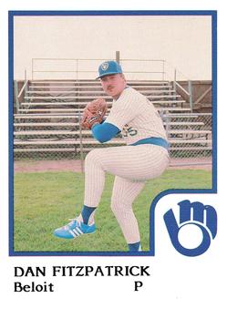 1986 ProCards Beloit Brewers #7 Dan Fitzpatrick Front