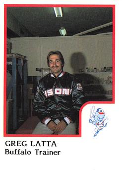 1986 ProCards Buffalo Bisons #NNO Greg Latta Front