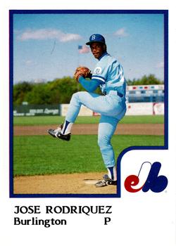 1986 ProCards Burlington Expos #18 Jose Rodriguez Front