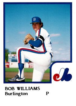 1986 ProCards Burlington Expos #26 Bob Williams Front