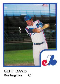 1986 ProCards Burlington Expos #5 Geff Davis Front