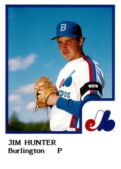 1986 ProCards Burlington Expos #9 Jim Hunter Front