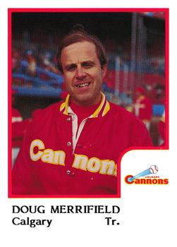 1986 ProCards Calgary Cannons #14 Doug Merrifield Front