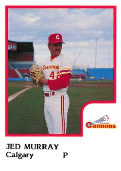 1986 ProCards Calgary Cannons #17 Jed Murray Front