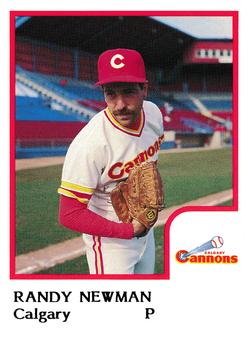 1986 ProCards Calgary Cannons #19 Randy Newman Front