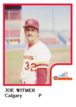 1986 ProCards Calgary Cannons #26 Joe Whitmer Front