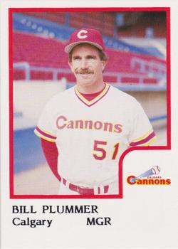1986 ProCards Calgary Cannons #21 Bill Plummer Front